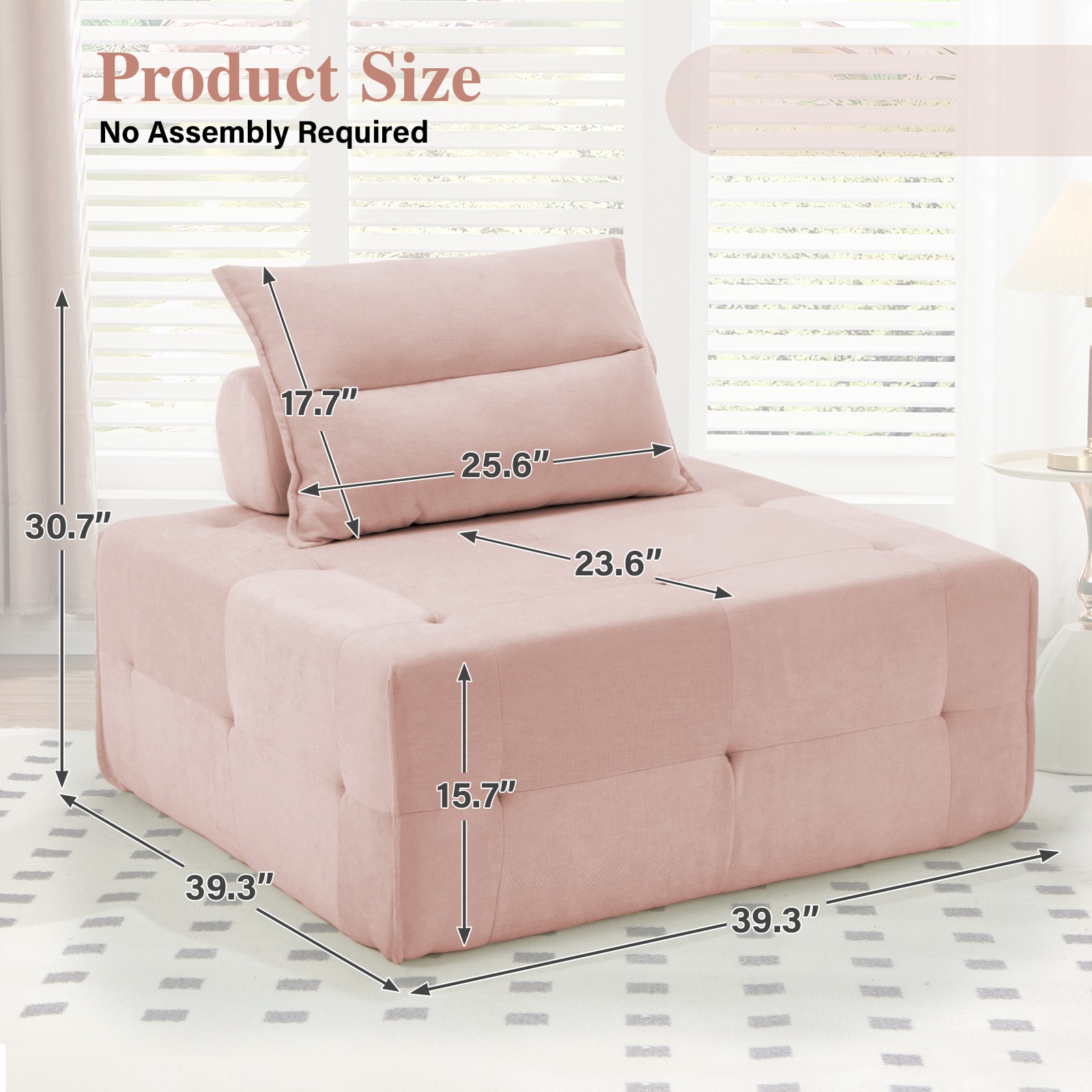 Modular Sectional Sofa With Deep Seat And Adjustable Backrest_voghion.com